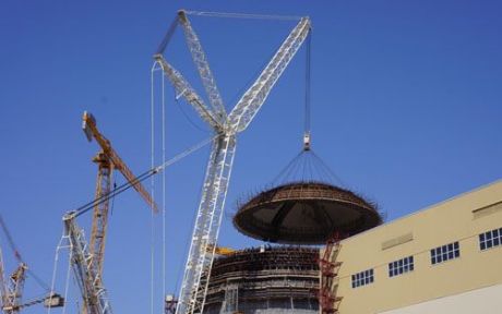 Novovoronezh II-1 dome lifting (Energoproekt)